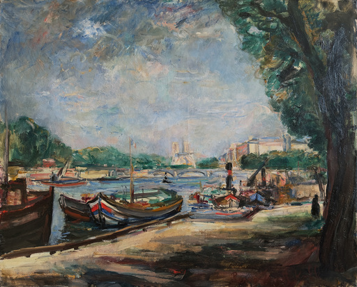Pierre Ernest KOHL - Painting - Les quais de la Seine à Paris