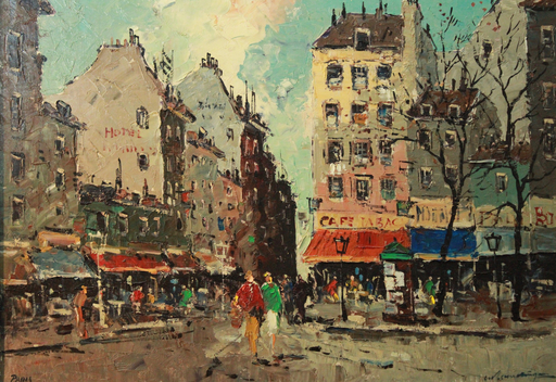 Clement VAN VLAARDIGEN - Gemälde - Paris - De Hallen 