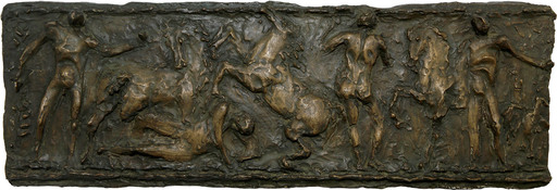 Luigi BROGGINI - Skulptur Volumen - Uomini e cavalli (Progetto per grande bassorilievo)