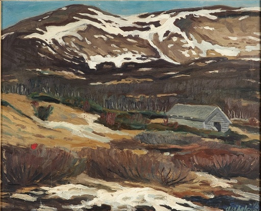 Arno VIHALEMM - Painting - Mountain motif 
