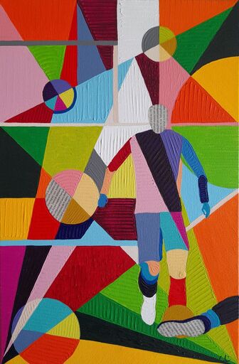 Stéphane CANTIN - 绘画 - Football