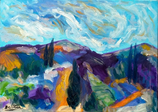 Pierre Yves BELTRAN - Painting - Terre de Provence