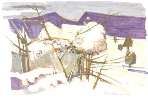 Mark BUCHMANN - Pintura - Winter Landscape