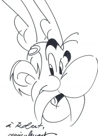 Dessin Original D'asterix - Dédicace By | Albert Uderzo | Buy Art Online |  Artprice