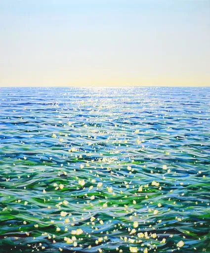 Iryna KASTSOVA - Peinture - 	Music of the ocean 2.