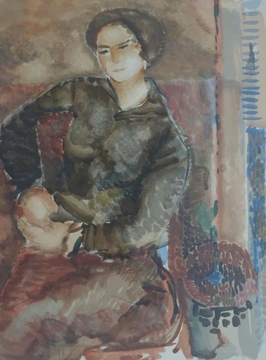 Avigdor STEMATSKY - Print-Multiple - Seated Woman, 1938