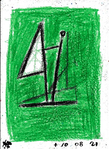 Harry BARTLETT FENNEY - Drawing-Watercolor - wind surfer (+10 08 21)