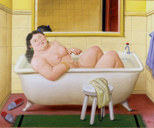Fernando BOTERO - Peinture - La stanza da bagno