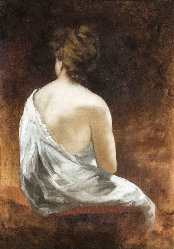 Charles ROYER - 绘画 - Nude from the back
