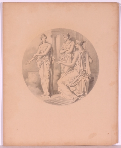 Sigmund LANDSINGER - Disegno Acquarello - "Mythological Scene", Drawing