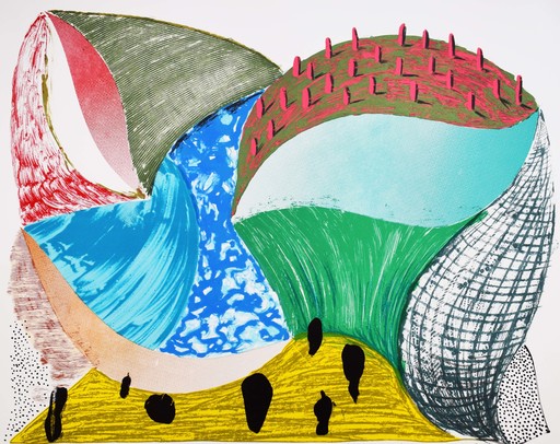 David HOCKNEY - Print-Multiple - Gorge d’Incre, from: Some More New Prints