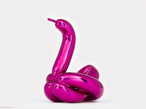 杰夫·昆斯 - 雕塑 - Balloon swan pink L ( After)