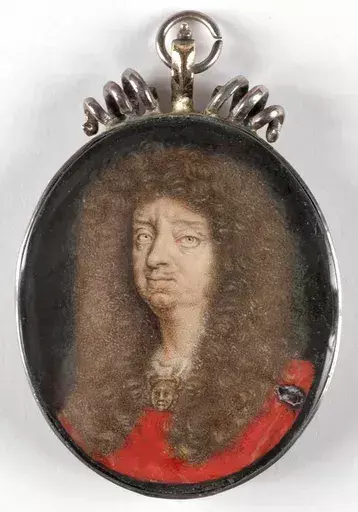 Jean MICHELIN - Miniatura - "Duke Wilhelm Georg of Brunswyck-Celle" important miniature!