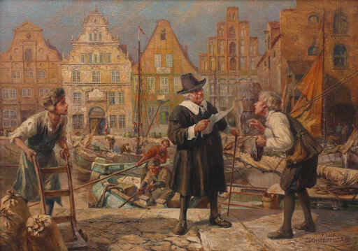 Felix SCHWORMSTÄDT - Painting - Die Proklamation