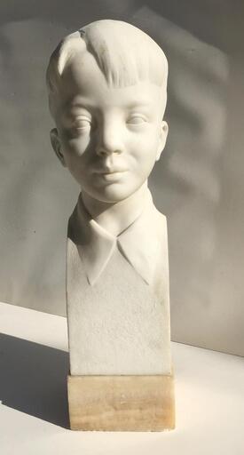 Armand MARTIAL - Sculpture-Volume - Portrait d’enfant 