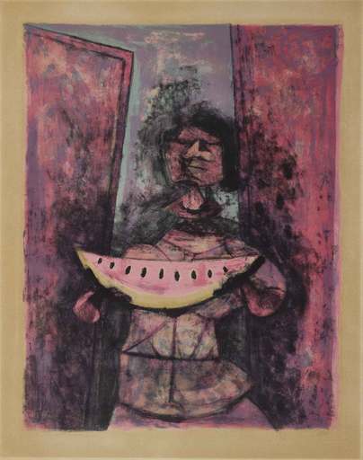 Rufino TAMAYO - Print-Multiple - Mujer con sandia