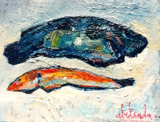 Alfonso ABELENDA ESCUDERO - Painting - peces