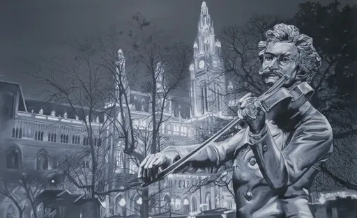 Gian Marco MONTESANO - Painting - Wien, Monument Strauss