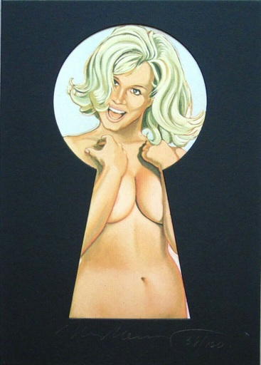 梅尔·拉莫斯 - 版画 - Peek-a-boo blonde