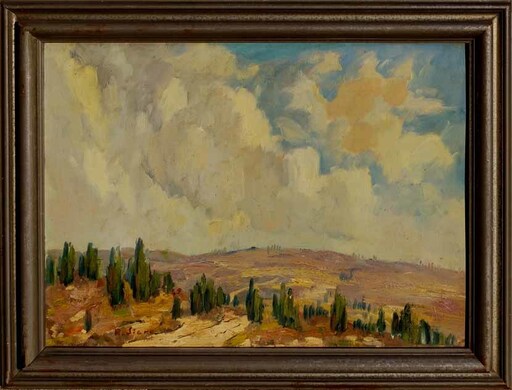 Rudolf SIEKE - Painting - Heidelandschaft um 1900