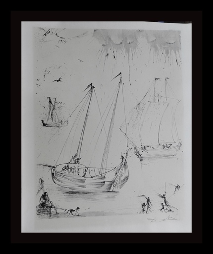 萨尔瓦多·达利 - 版画 - The Fisherman