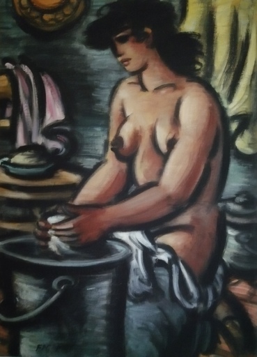 Frans MASEREEL - Pittura - Femme à la lessive