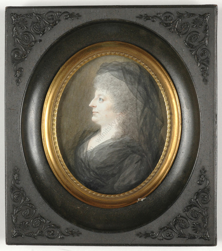 Miniature - "Profile portrait of a lady in black"