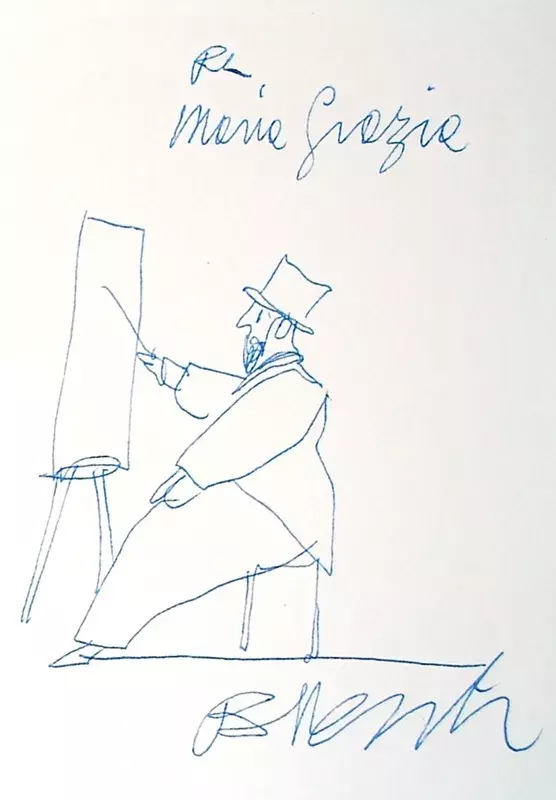 Antonio POSSENTI - Drawing-Watercolor - Per maria Grazia