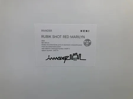 RUBIK SHOT RED MARILYN by | INVADER | buy art online | artprice