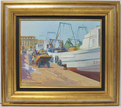 Francisco CALABUIG - Gemälde - Puerto
