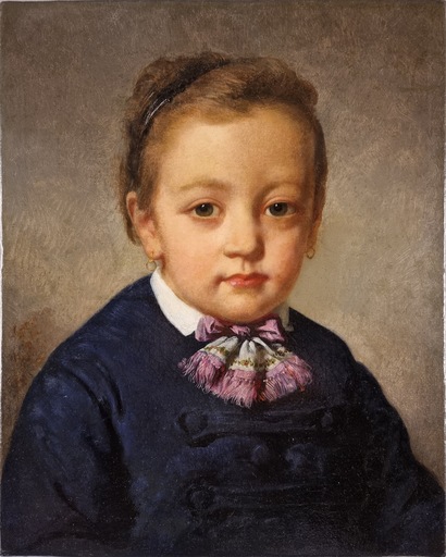 Benoît BLANC - Pittura - Portrait of a young girl from Genova