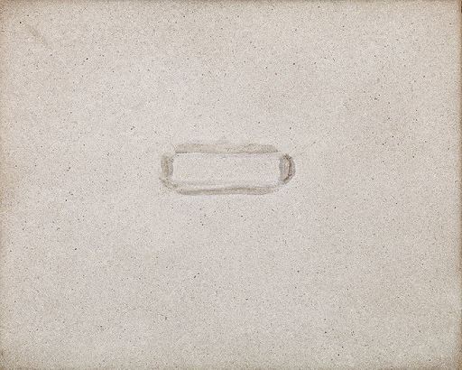 Antoni TAPIES - Gemälde - Blanco con impresión central