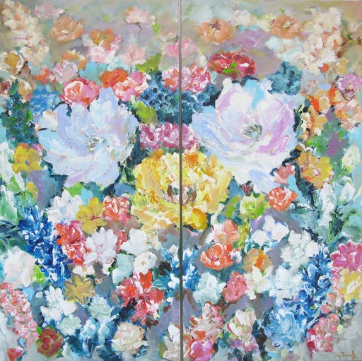 Lily MARNEFFE - Pintura - Fleurs d' Été