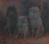 Kurt MEYER-EBERHARDT - 绘画 - Curt Meyer-Eberhardt (b. 1895) "Three pudels"