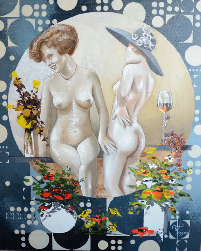 François LASSERE - 绘画 - Nude