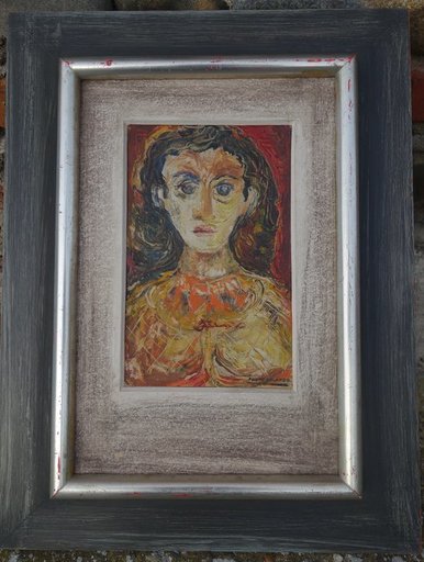 Felipe ORLANDO - Painting - portrait de femme