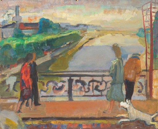 Kurt GROEGER - Painting - Pont d'Auteuil