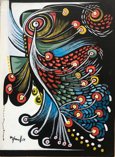 Mario GRANELL - Zeichnung Aquarell - AVE DEL PARAISO