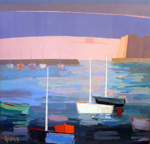 Jean-Pierre MALTESE - Gemälde - Le bateau blanc