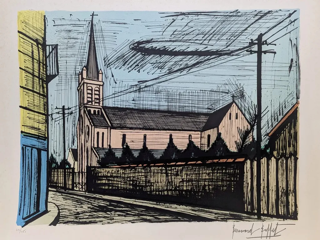 Église d'Alfortville by | Bernard BUFFET | buy art online | artprice