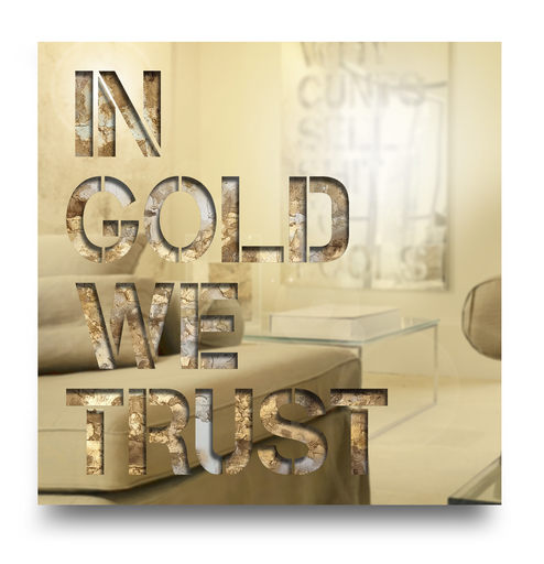 JOSEPH - Skulptur Volumen - In gold we trust - gold