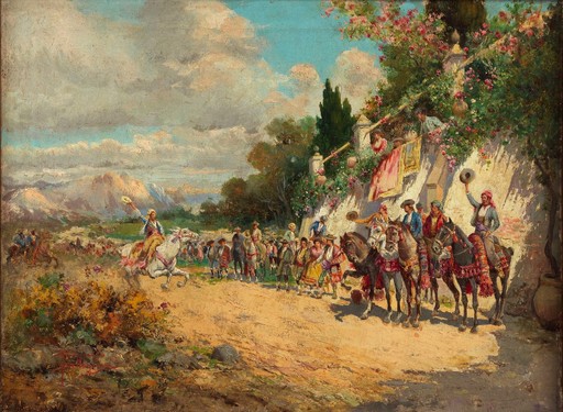Riccardo PELLEGRINI - Gemälde - Riccardo Pellegrini (Milan 1863 - Crescenzago 1934)  Spanish