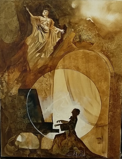 Roger SURAUD - Painting - Le chant dUlysse