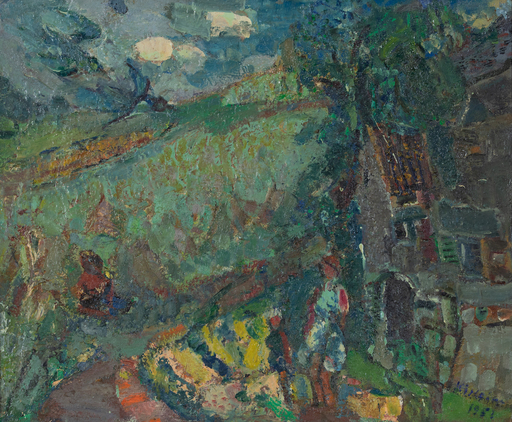 Michel KIKOINE - Gemälde - Paysage d'Annay-sur-Serein