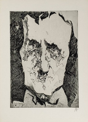 Horst JANSSEN - 版画 - Edgar Allan Poe