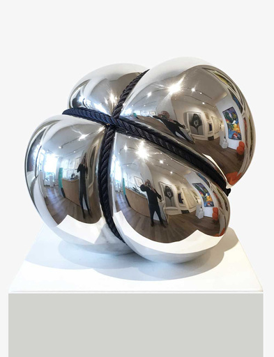 Stephan MARIENFELD - Sculpture-Volume - Bondage Aluminium 42 cm