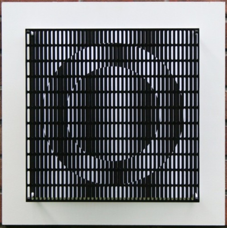 Antonio ASIS - Grabado - vibration cercles noir et blanc