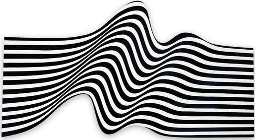 Cristina GHETTI - Painting - Double Wave Black