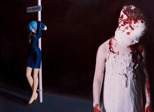 Gottfried HELNWEIN - Painting - The Disasters of War 6
