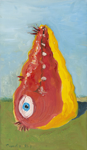 George CONDO - Pintura - Tête de prosciutto